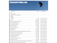 Tablet Screenshot of kickscootervideos.com
